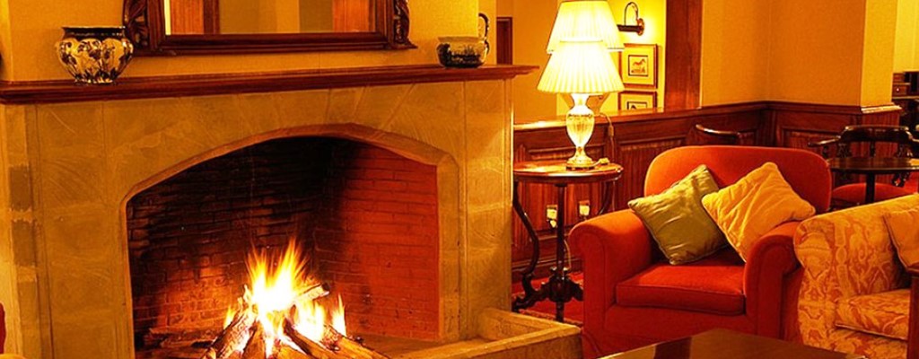 Warm Fireplace After Safari